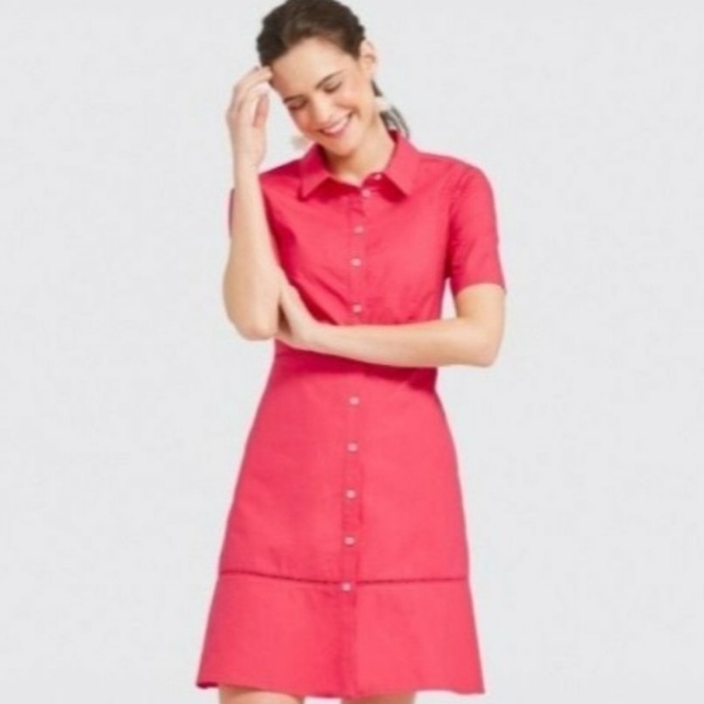 Draper James Grace & Charm Button Down Shirt Dress Sz8